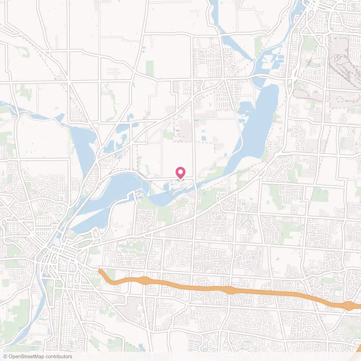 Map of the flower delivery area in Woodsdale, Ohio