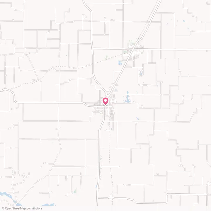 Map of the flower delivery area in White Hall, Illinois