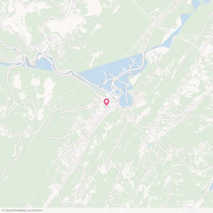 Map of the flower delivery area in Keyser, West Virginia