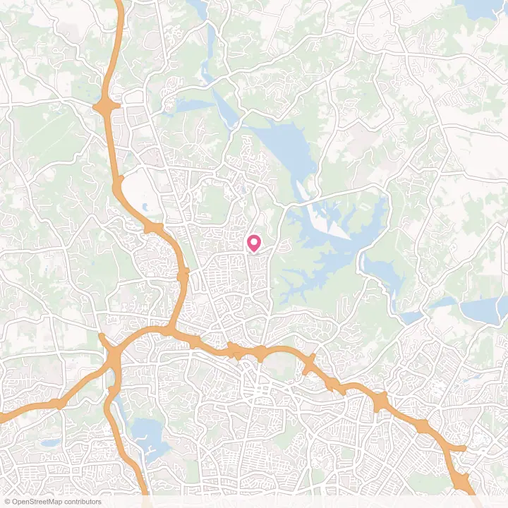 Map of the flower delivery area in Timonium, Maryland