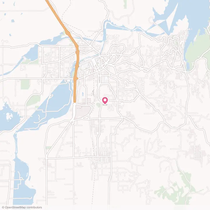Map of the flower delivery area in South Oroville, California