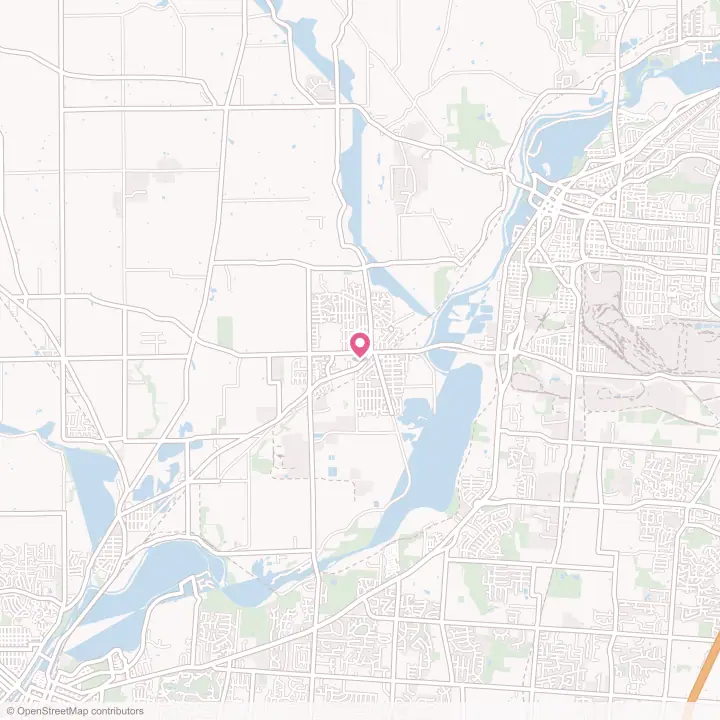Map of the flower delivery area in Trenton, Ohio
