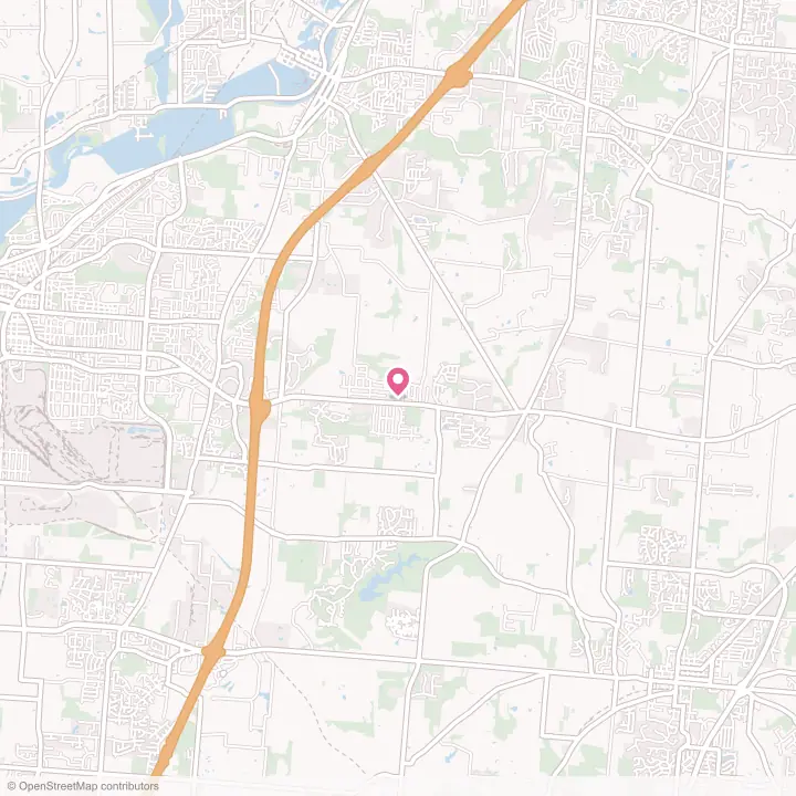 Map of the flower delivery area in Hunter, Ohio