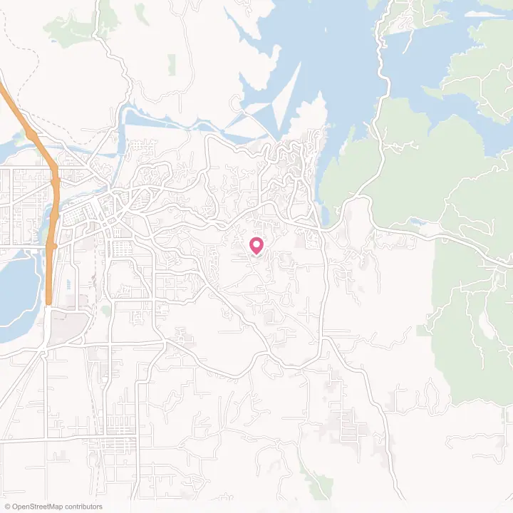 Map of the flower delivery area in Oroville East, California