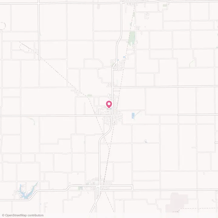 Map of the flower delivery area in Virden, Illinois