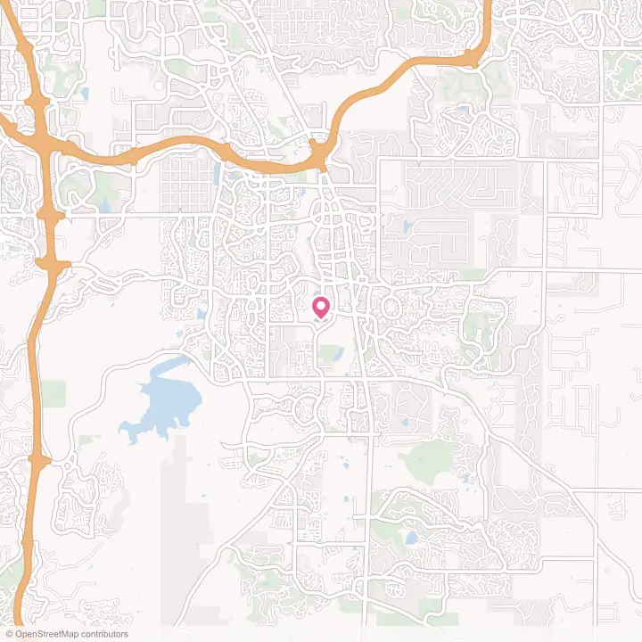 Map of the flower delivery area in Parker, Colorado