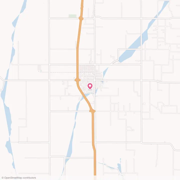 Map of the flower delivery area in Willows, California
