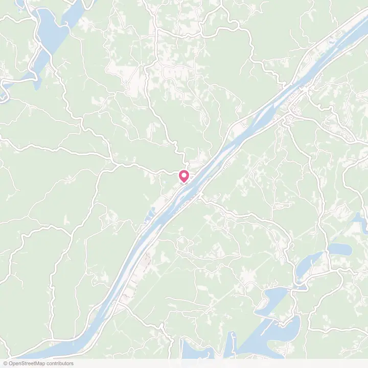 Map of the flower delivery area in Matamoras, Ohio