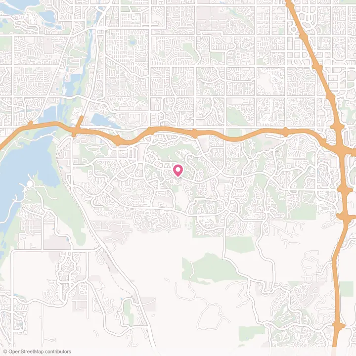 Map of the flower delivery area in Highlands Ranch, Colorado