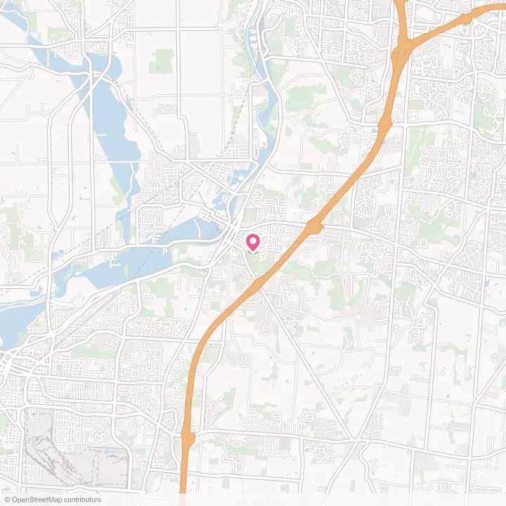 Map of the flower delivery area in Franklin, Ohio