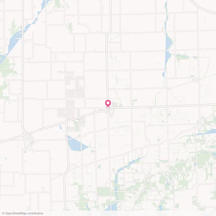 Map of the flower delivery area in Kansas, Illinois