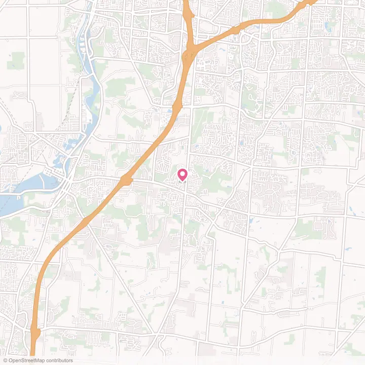 Map of the flower delivery area in Springboro, Ohio