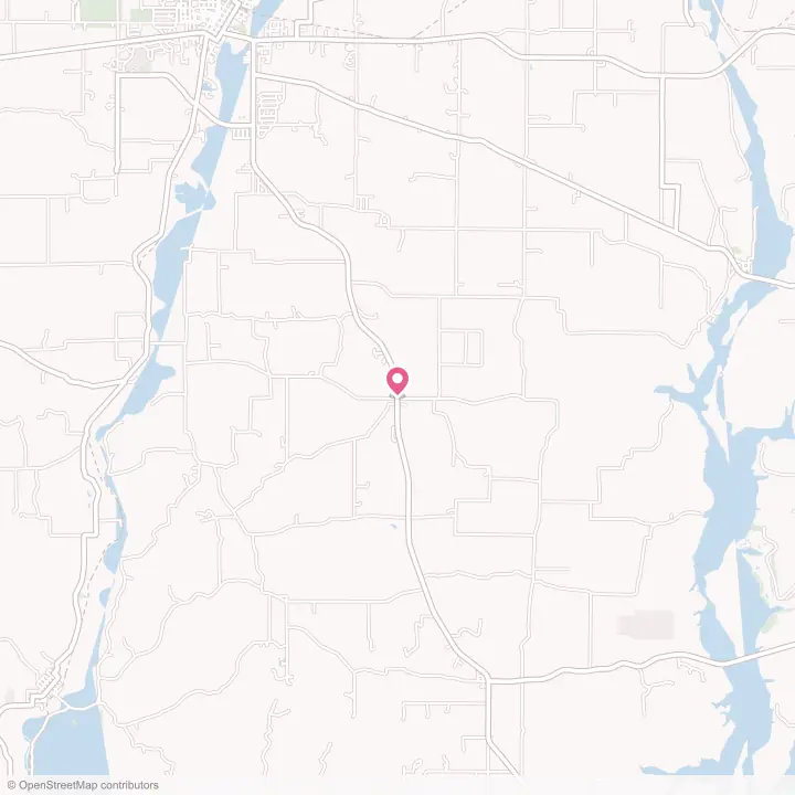 Map of the flower delivery area in Everton, Indiana