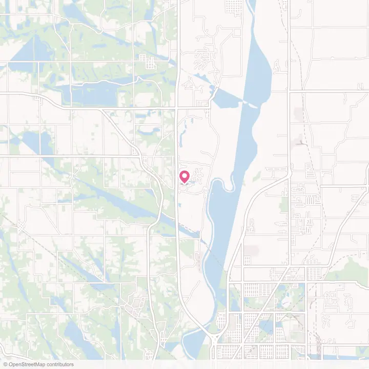 Map of the flower delivery area in Tecumseh, Indiana