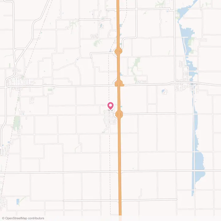 Map of the flower delivery area in Divernon, Illinois