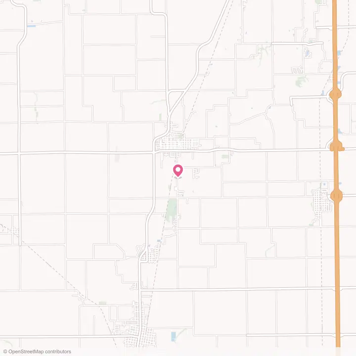 Map of the flower delivery area in Auburn, Illinois