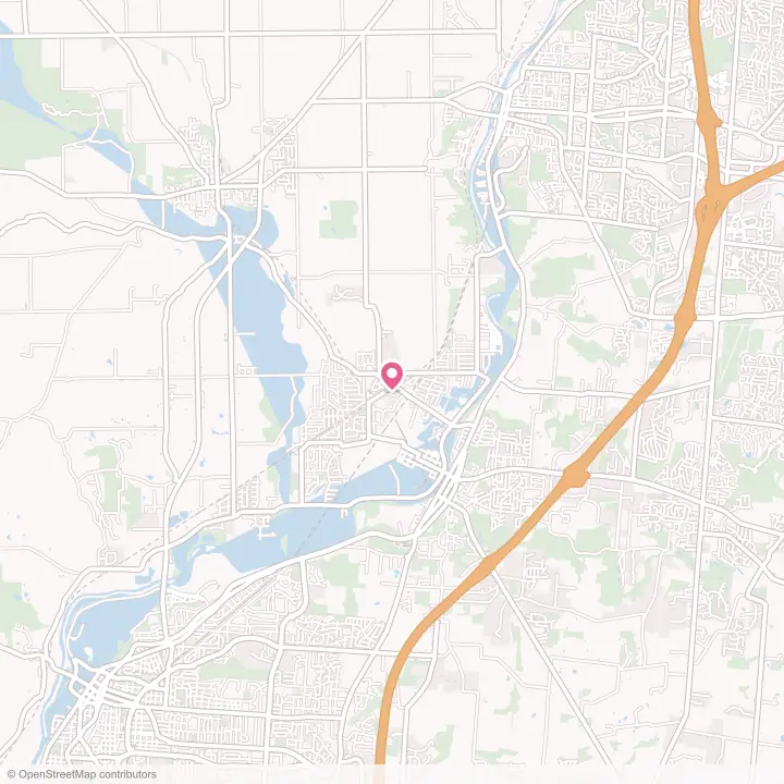 Map of the flower delivery area in Carlisle, Ohio