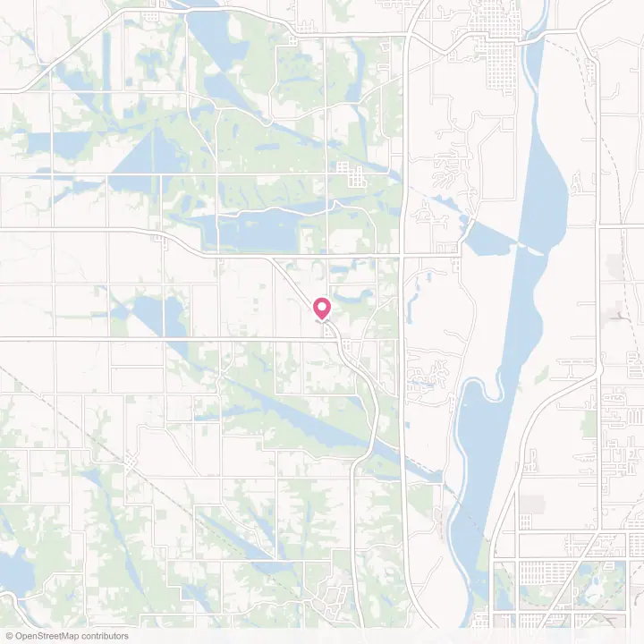 Map of the flower delivery area in New Goshen, Indiana