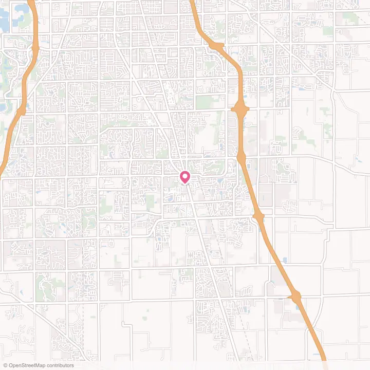 Map of the flower delivery area in Greenwood, Indiana