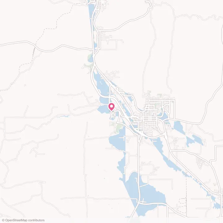 Map of the flower delivery area in West Wood, Utah