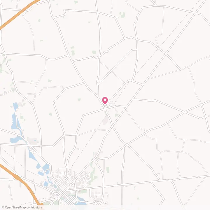 Map of the flower delivery area in Bloomingburg, Ohio