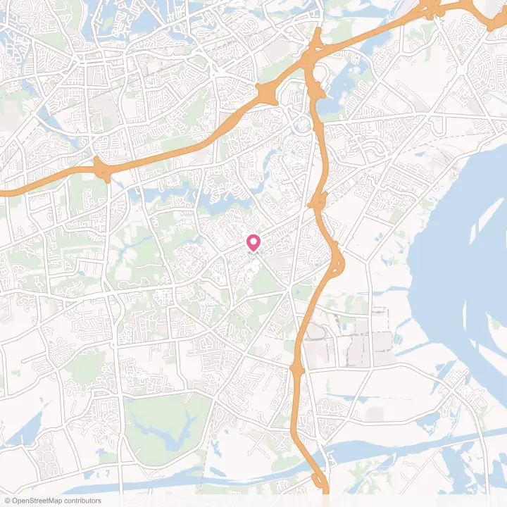 Map of the flower delivery area in Bear, Delaware