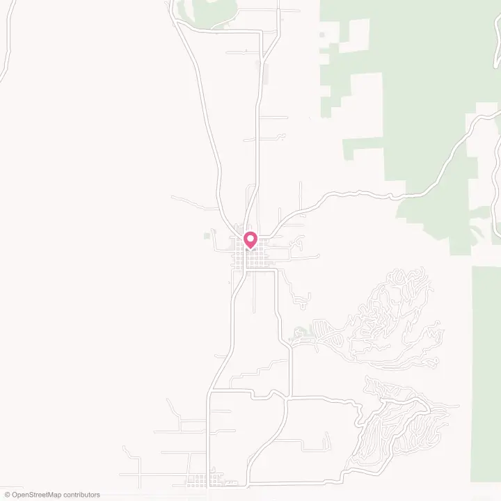 Map of the flower delivery area in Fairview, Utah