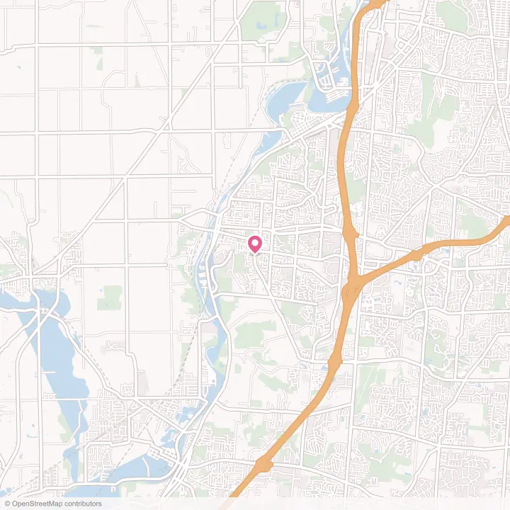Map of the flower delivery area in Miamisburg, Ohio