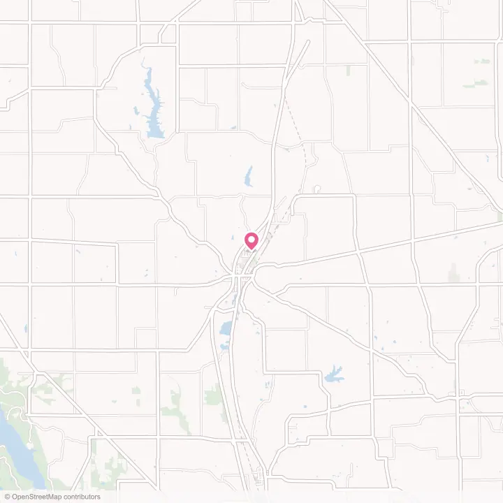Map of the flower delivery area in Camden, Ohio