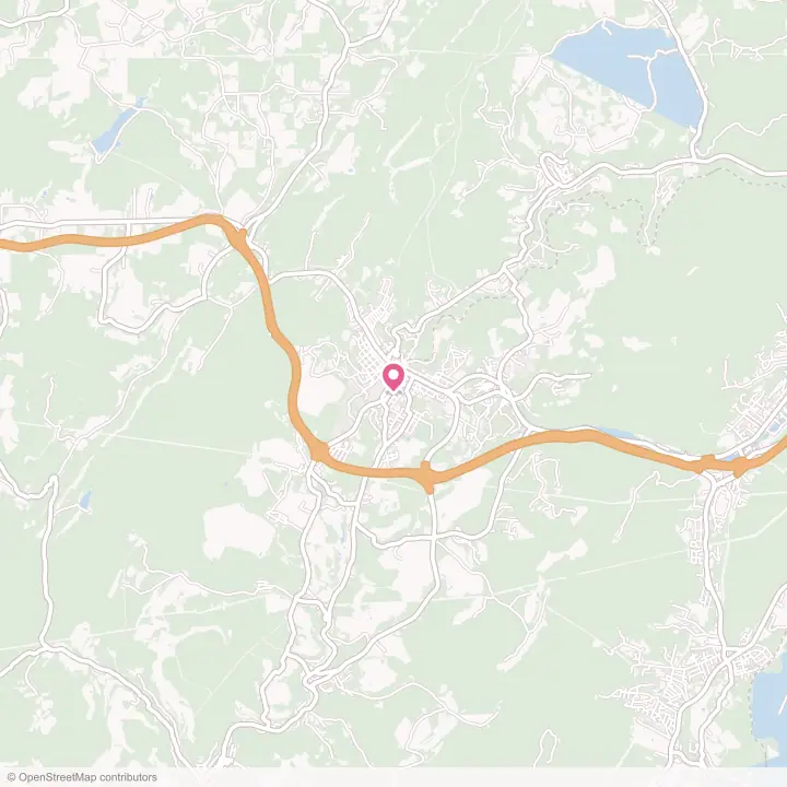 Map of the flower delivery area in Frostburg, Maryland