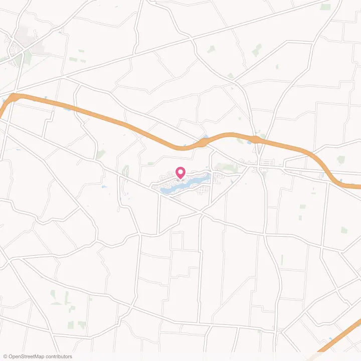 Map of the flower delivery area in Shawnee Hills, Ohio
