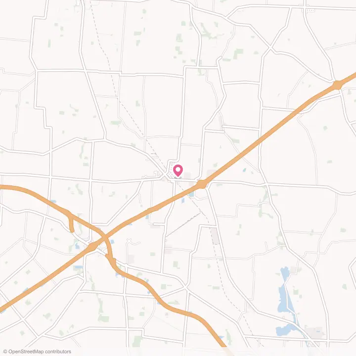 Map of the flower delivery area in Jeffersonville, Ohio