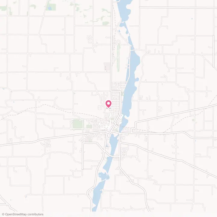 Map of the flower delivery area in Connersville, Indiana