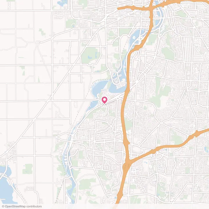 Map of the flower delivery area in West Carrollton, Ohio