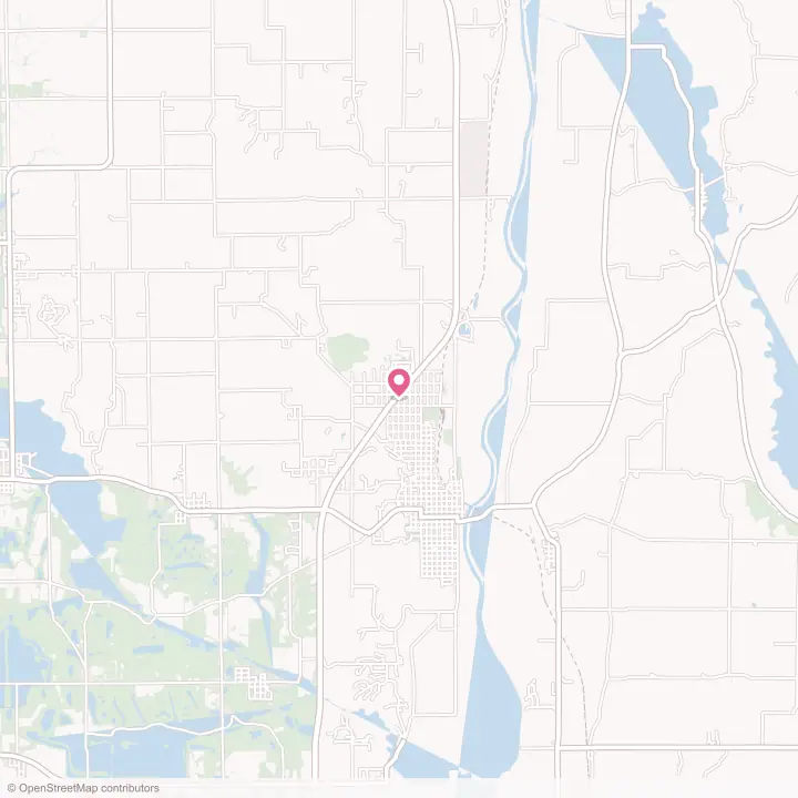 Map of the flower delivery area in Fairview Park, Indiana