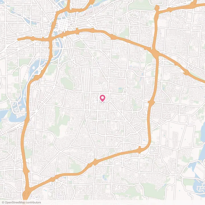 Map of the flower delivery area in Kettering, Ohio