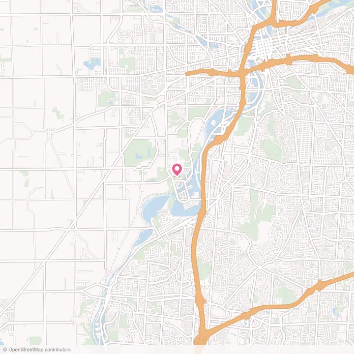Map of the flower delivery area in Moraine, Ohio