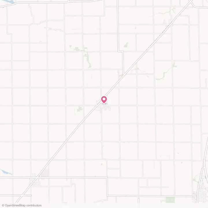 Map of the flower delivery area in Blue Mound, Illinois