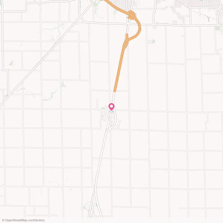 Map of the flower delivery area in Macon, Illinois
