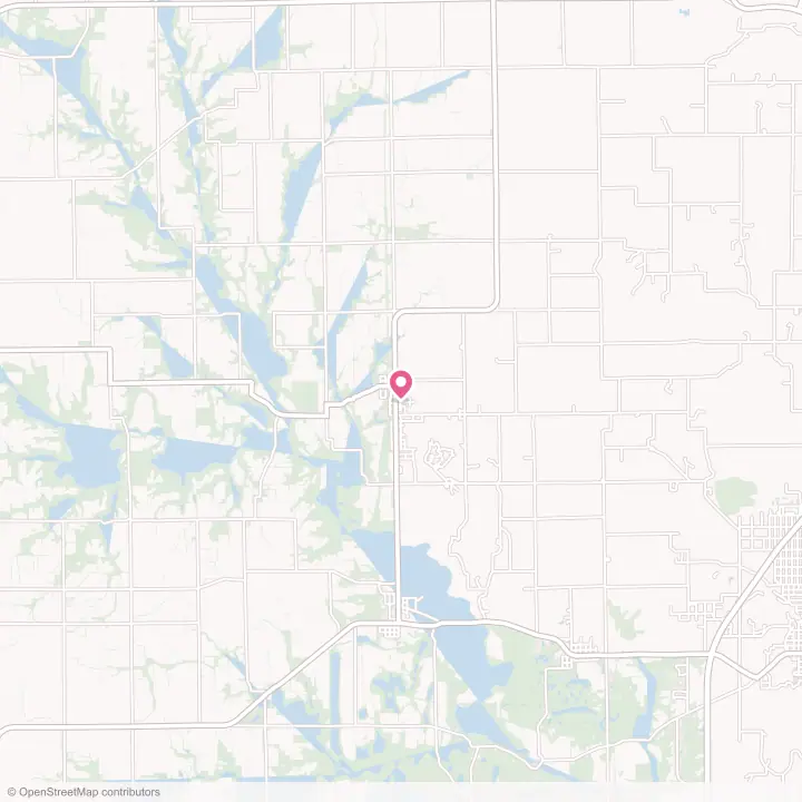 Map of the flower delivery area in St. Bernice, Indiana