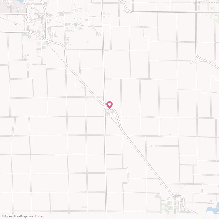 Map of the flower delivery area in Dalton City, Illinois