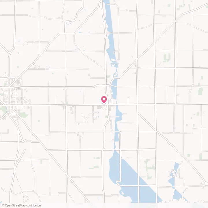 Map of the flower delivery area in West Alexandria, Ohio