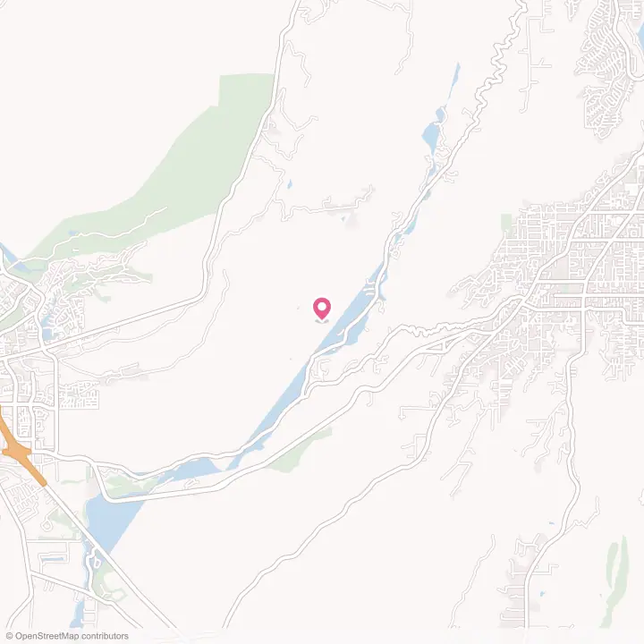 Map of the flower delivery area in Butte Creek Canyon, California