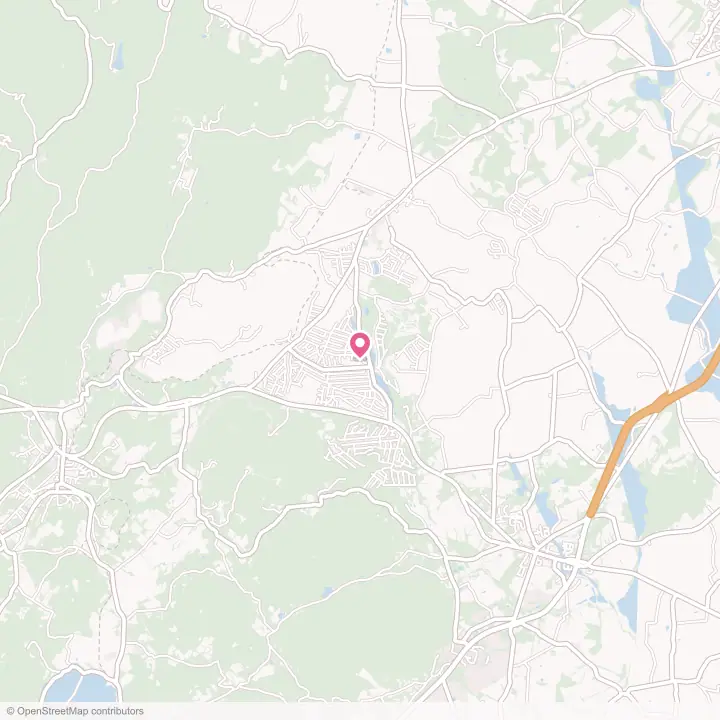 Map of the flower delivery area in Carroll Valley, Pennsylvania