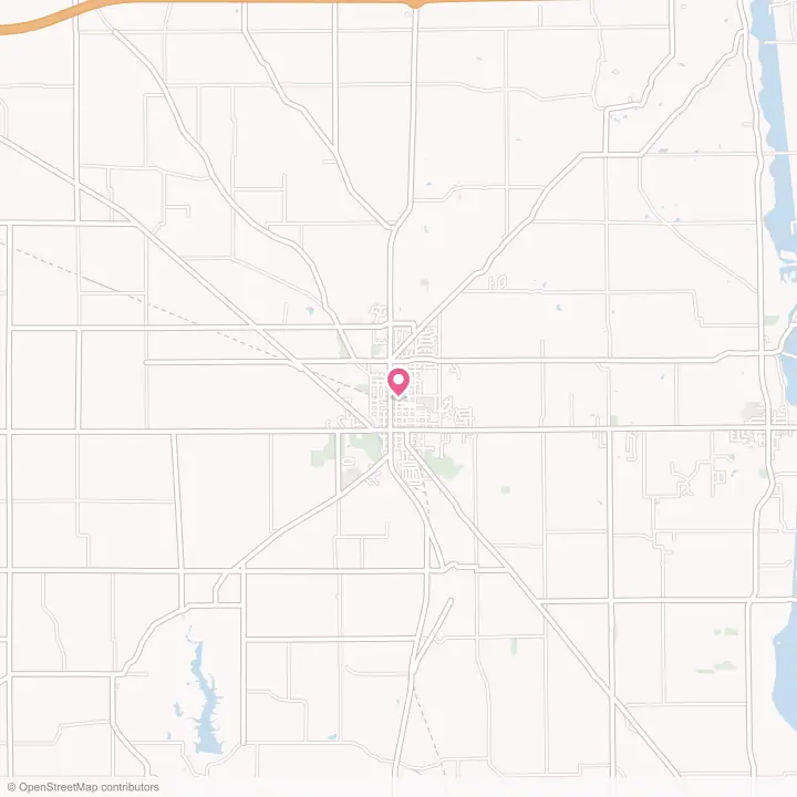 Map of the flower delivery area in Eaton, Ohio