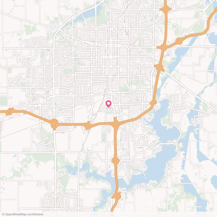 Map of the flower delivery area in Southern View, Illinois