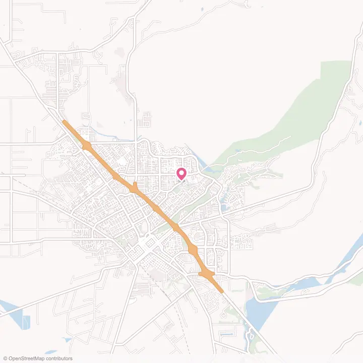 Map of the flower delivery area in Chico, California