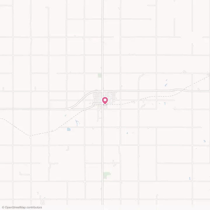 Map of the flower delivery area in Smith Center, Kansas