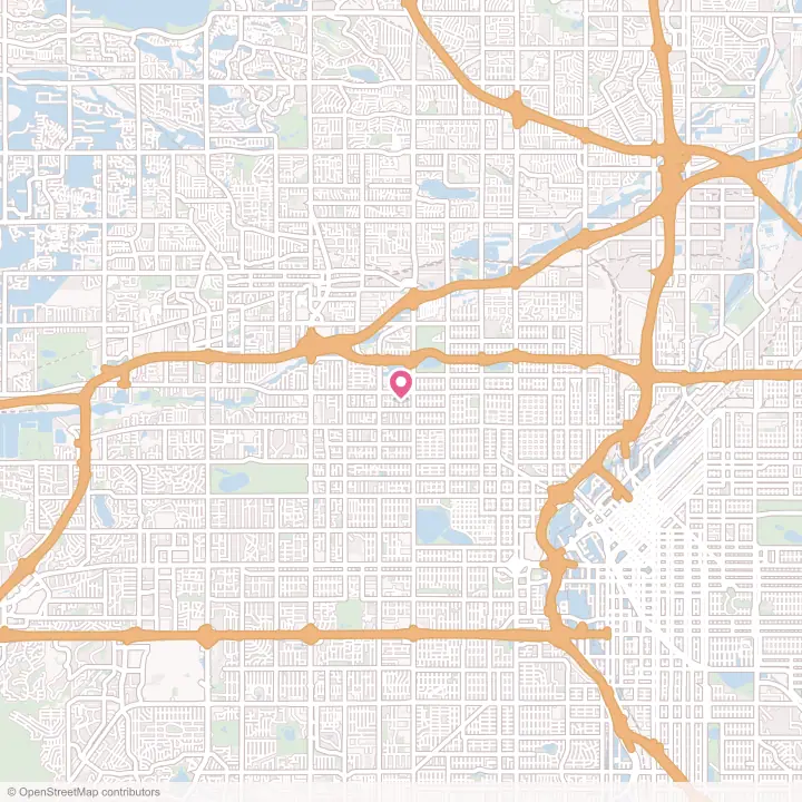 Map of the flower delivery area in Mountain View, Colorado