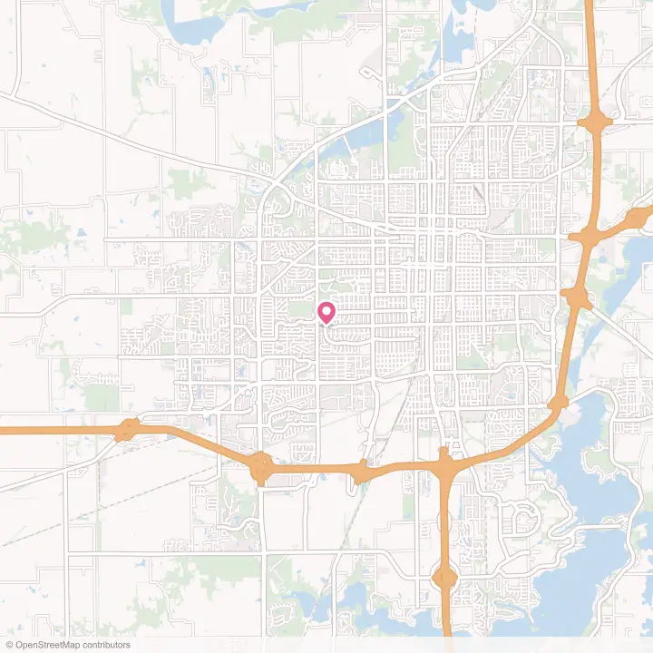 Map of the flower delivery area in Leland Grove, Illinois